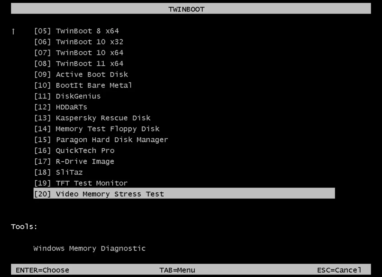 Пользовательсткй интерфейс TwinBoot (Реинкарнация) BIOS UEFI 17.09.2023 [Ru En]