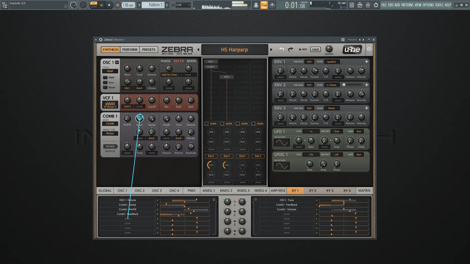 Пользовательсткй интерфейс u-he - Zebra Legacy 2.9.3 VSTi, VSTi 3, AAX (x86 x64) [En]