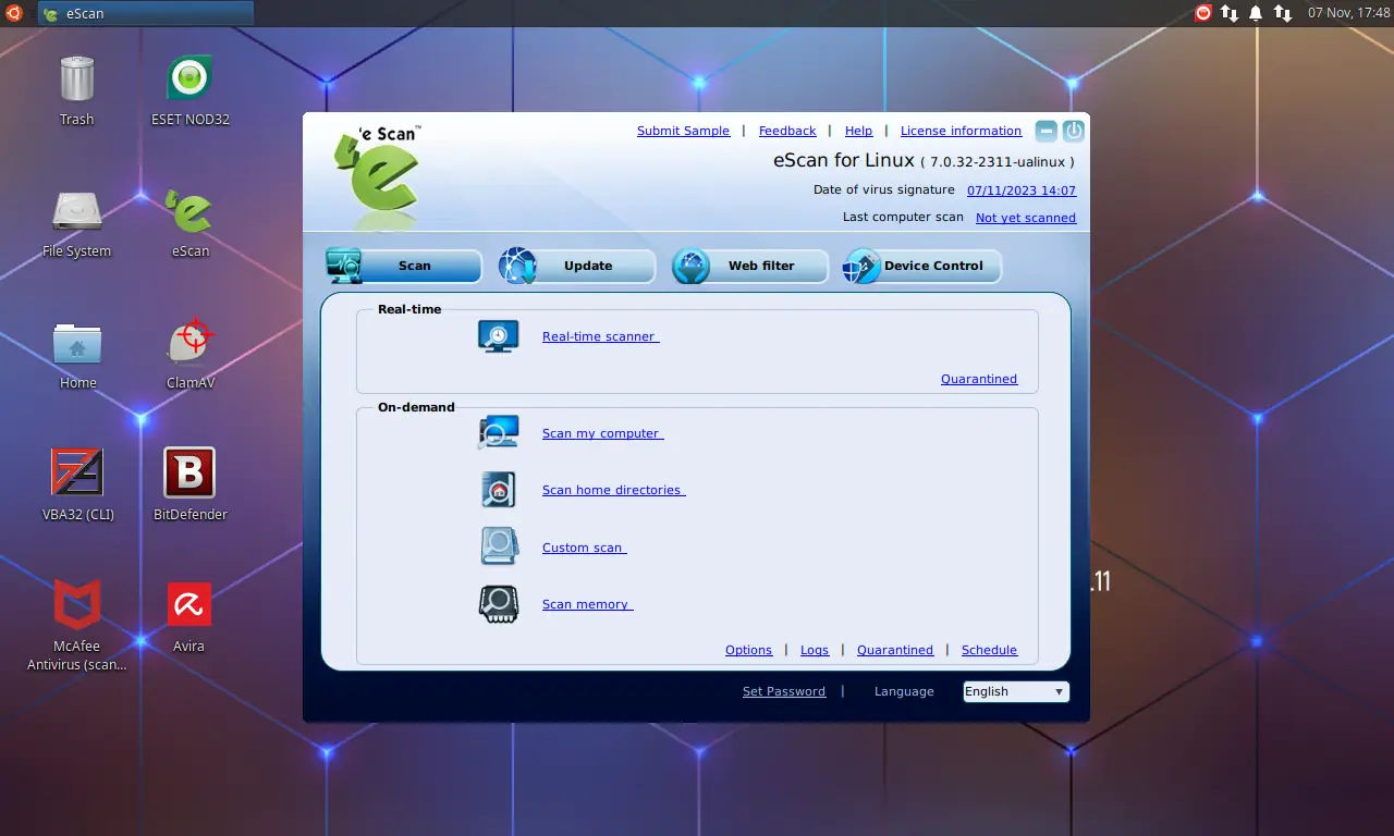 Пользовательсткй интерфейс Ubuntu RescuePack Antivirus LiveDisk 23.11 [ноябрь] (2023) PC