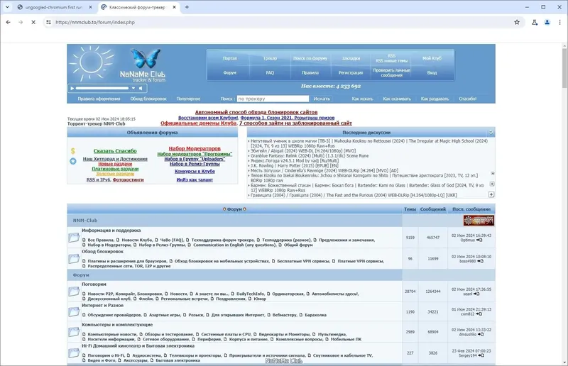 Пользовательсткй интерфейс Ungoogled Chromium 125.0.6422.112-1.1 + Portable [Multi Ru]