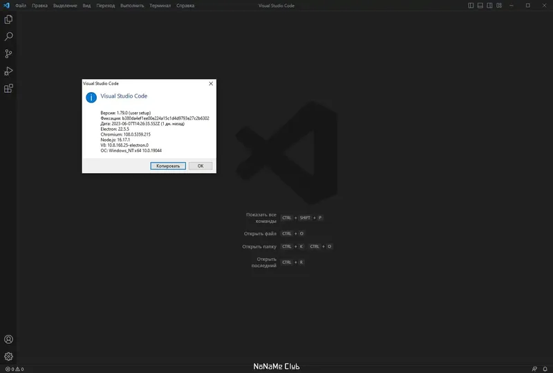 Пользовательсткй интерфейс Visual Studio Code 1.79.0 + Автономная версия (standalone) [Multi Ru]