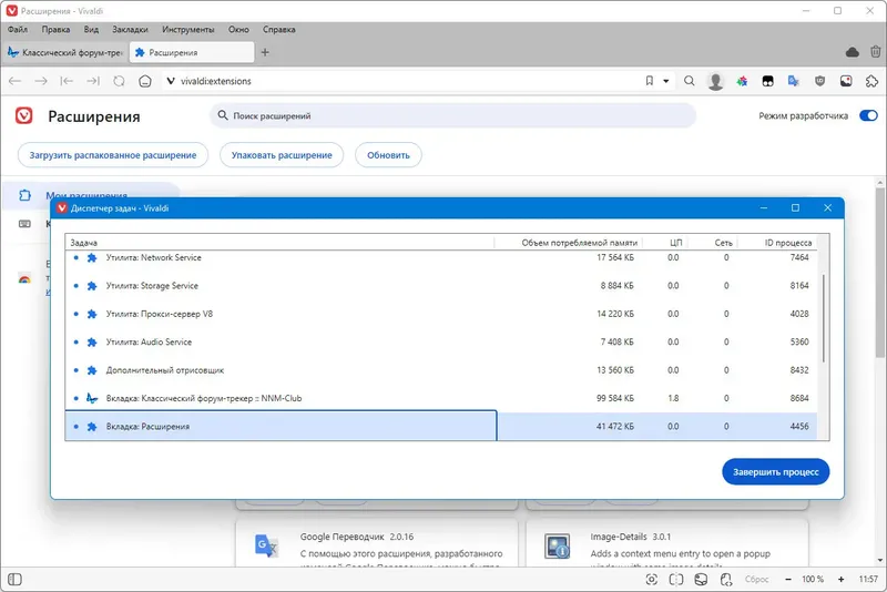 Пользовательсткй интерфейс Vivaldi 7.0.3495.6 include standalone [Multi Ru]