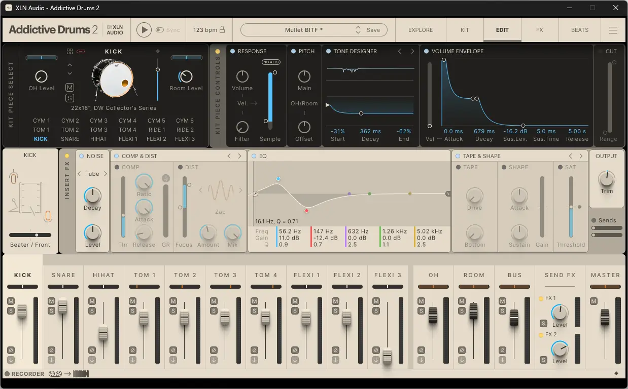 Пользовательсткй интерфейс XLN Audio - Addictive Drums 2 Complete 2.5.2.1 STANDALONE, VSTi, VSTi 3, AAX (x64) [En]
