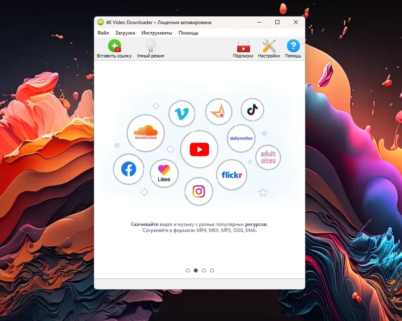 Программный интерфейс 4K Video Downloader 4.24.3.5420 RePack (& Portable) by Dodakaedr [Ru En]