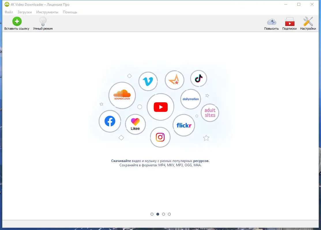 Программный интерфейс 4K Video Downloader 4.30.0.5651 RePack (& Portable) by Dodakaedr [Ru En]