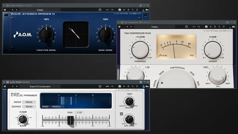 Программный интерфейс A.O.M. Total Bundle 1.15.2 VST, VST3, AAX (x64) (Standard AVX2) [En]