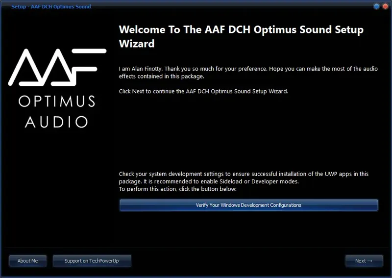 Программный интерфейс AAF DCH Optimus Sound 6.0.9102.1 Realtek Mod by AlanFinotty [En]