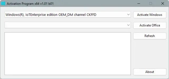 Программный интерфейс Activation Program 1.01 b01 Portable by Ratiborus [En]