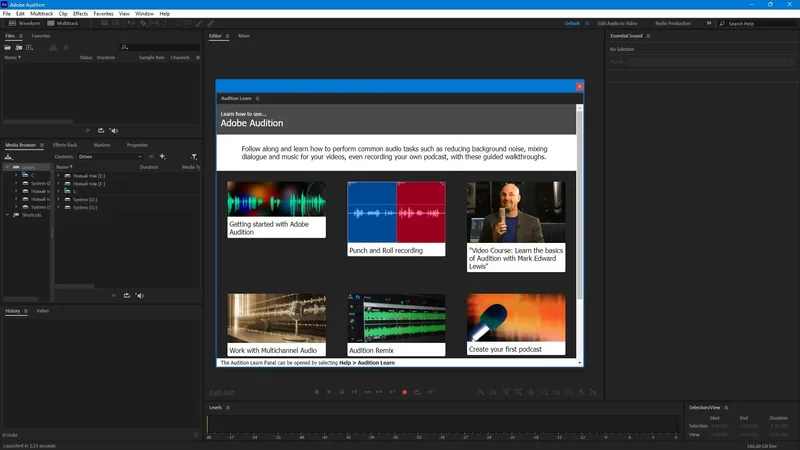 Программный интерфейс Adobe Audition 2025 25.0.0.47 RePack by KpoJIuK [Multi Ru]