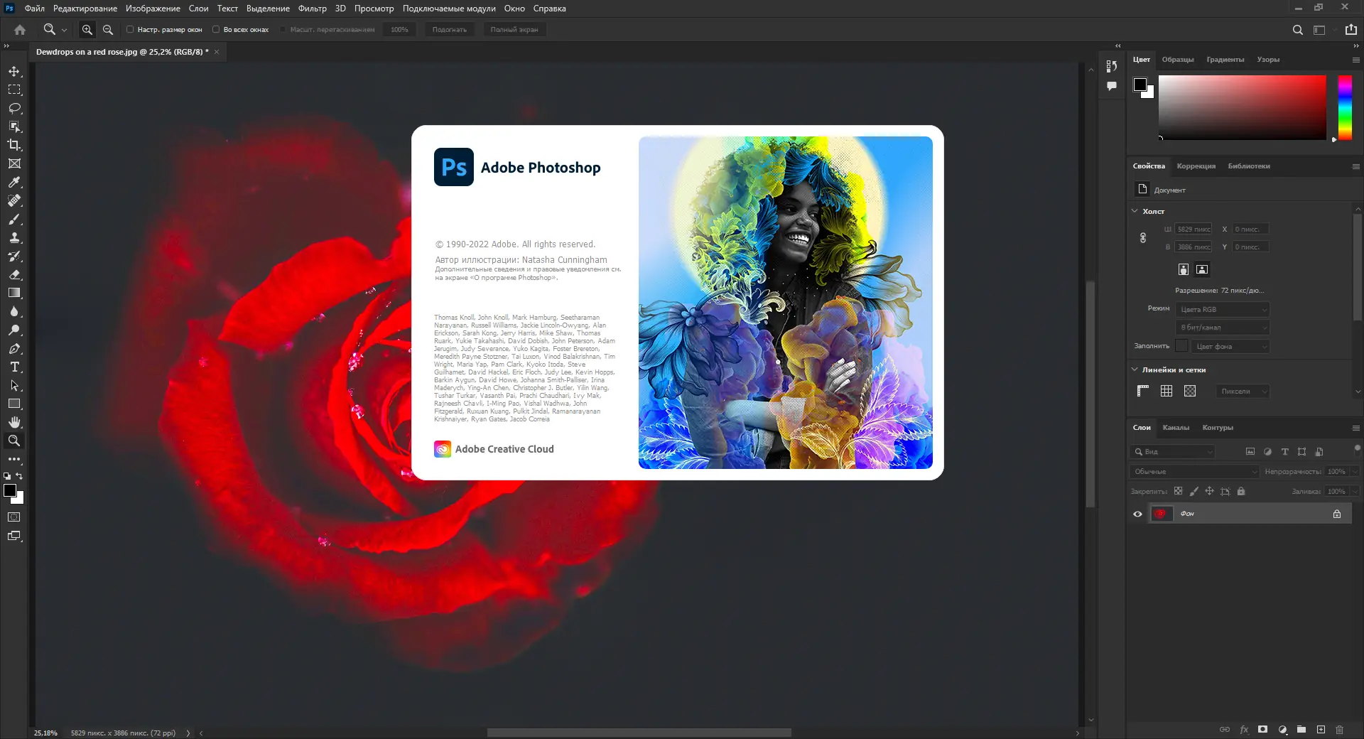 Программный интерфейс Adobe Photoshop 2022 Build 23.2.1.303 (x64) RePack by SanLex [Multi Ru]
