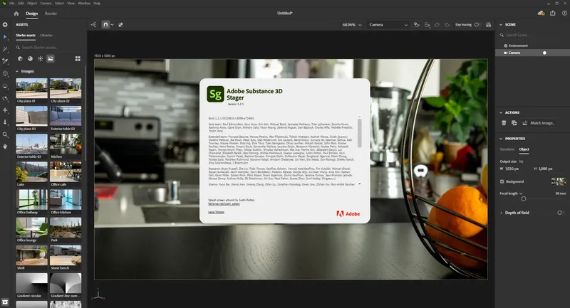 Программный интерфейс Adobe Substance 3D Stager 1.2.1 [Multi]