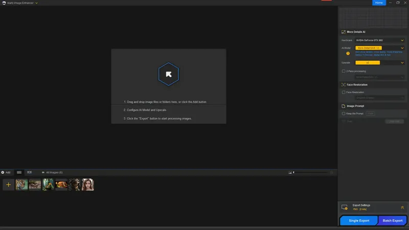 Программный интерфейс Aiarty Image Enhancer 3.2 RePack (& Portable) by elchupacabra [Multi]