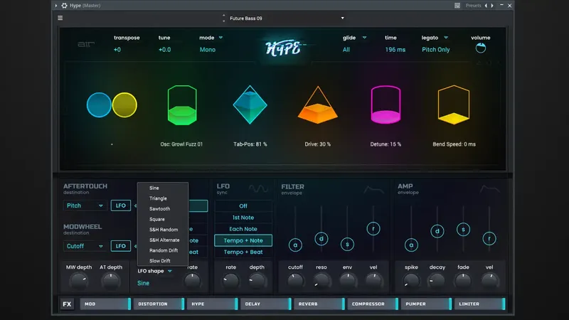 Программный интерфейс AIR Music Technology - Hype 1.1.0 Standalone, VSTi, VSTi3, AAX (x64) RePack by R2R [En]