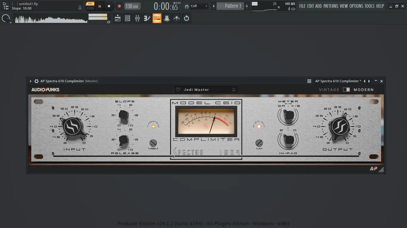 Программный интерфейс Audiopunks - Spectra 610 Complimiter 1.0.0 VST 3, AAX (x64) [En]