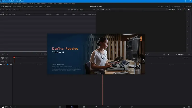 Программный интерфейс Blackmagic Design DaVinci Resolve Studio 17.4.6 Build 4 [Multi Ru]