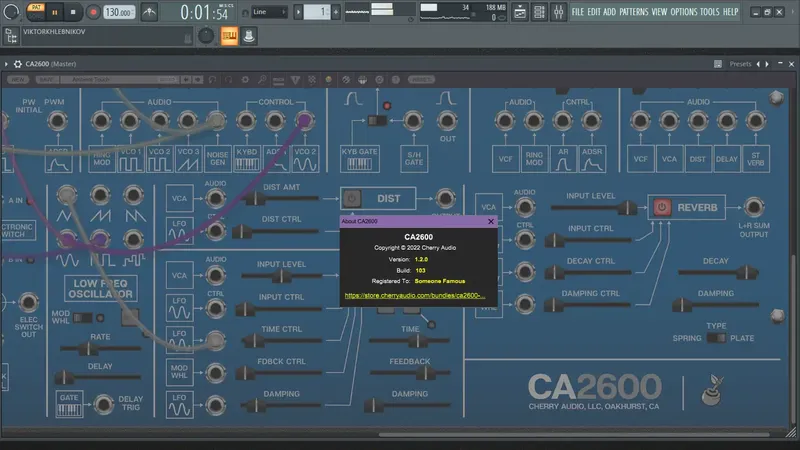 Программный интерфейс Cherry Audio - CA2600 1.2.0.103 Standalone, VSTi, VSTi 3, AAX (x64) RePack by R2R [En]