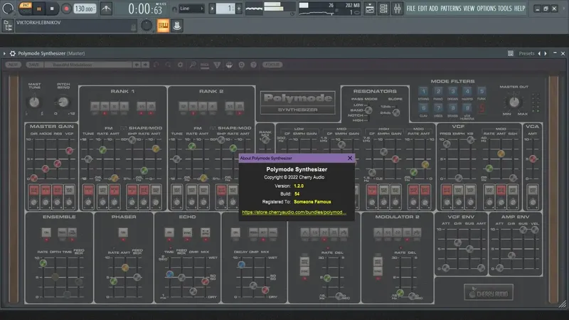 Программный интерфейс Cherry Audio - Polymode Synthesizer 1.2.0.54 Standalone, VSTi, VSTi 3, AAX (x64) RePack by R2R [En]
