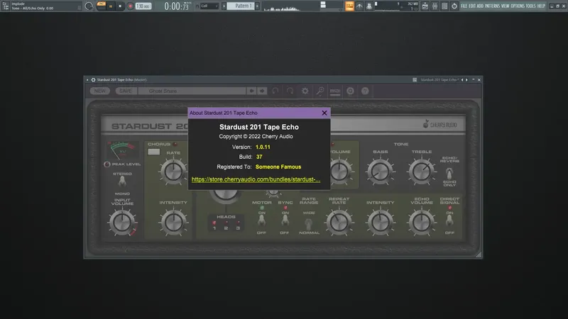 Программный интерфейс Cherry Audio - Stardust 201 Tape Echo 1.0.11 VST, VST 3, AAX (x64) RePack by R2R [En]