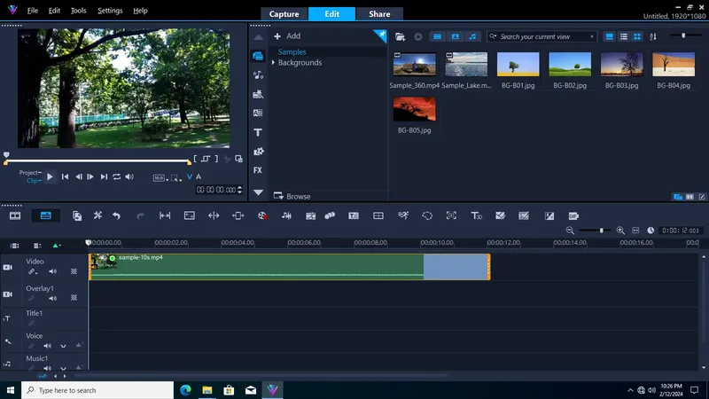Программный интерфейс Corel VideoStudio Ultimate 2023 26.1.0.268 [Multi]