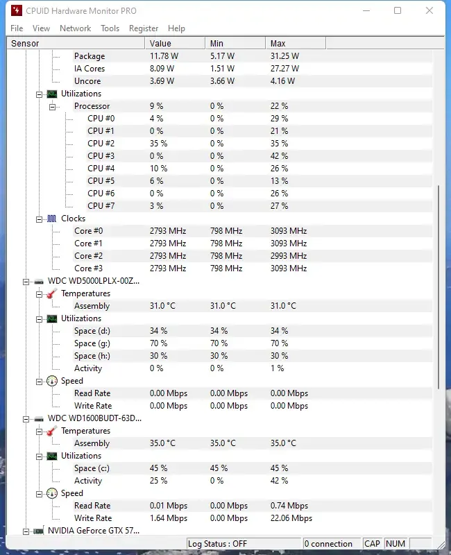 Программный интерфейс CPUID HWMonitor Pro 1.51 (x64) Portable by zeka.k [En]