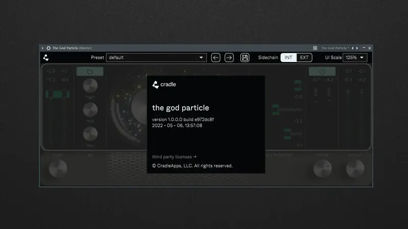 Программный интерфейс Cradle and Jaycen Joshua - The God Particle 1.0.0.0 VST 3, AAX (x64) RePack by FLARE [En]