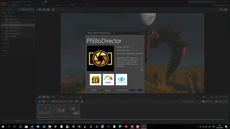 Программный интерфейс CyberLink PhotoDirector Ultra 9.0.2607.0 (2018) Multi