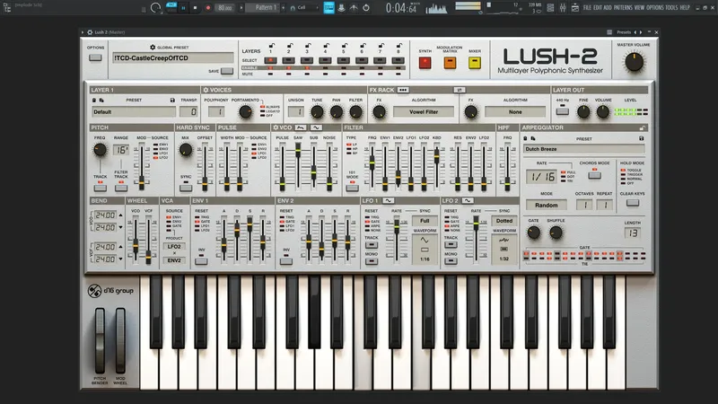 Программный интерфейс D16 Group - Lush 2 2.1.5 VSTi, VSTi 3, AAX (x86 x64) RePack by TCD (Rev.1) [En]