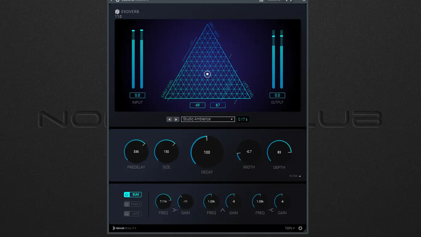 Программный интерфейс Dear Reality - Exoverb 1.1.0 VST 3, AAX (x64) RePack by MOCHA [En]
