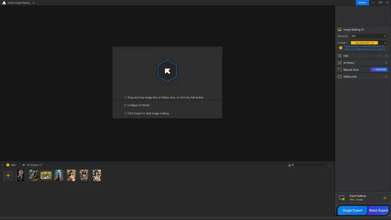 Программный интерфейс Digiarty AIArty Image Matting 2.0 Portable by FC Portables [Multi]