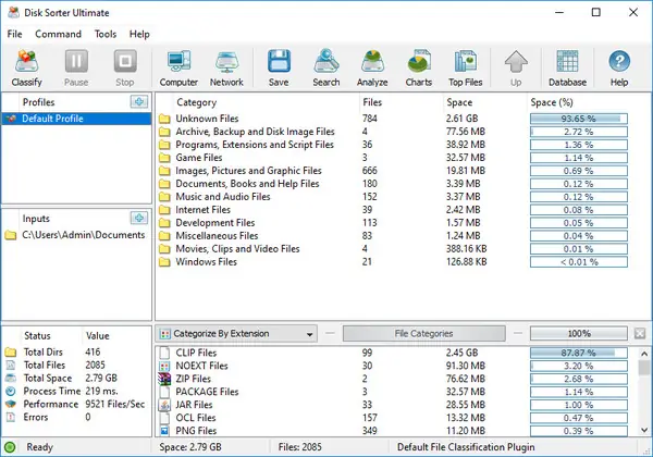 Программный интерфейс Disk Sorter Ultimate 10.4.16 (2017) Русский