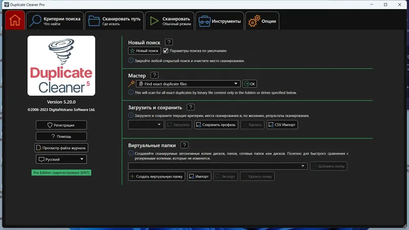 Программный интерфейс Duplicate Cleaner Pro 5.20.0 RePack (& Portable) by TryRooM [Ru En]