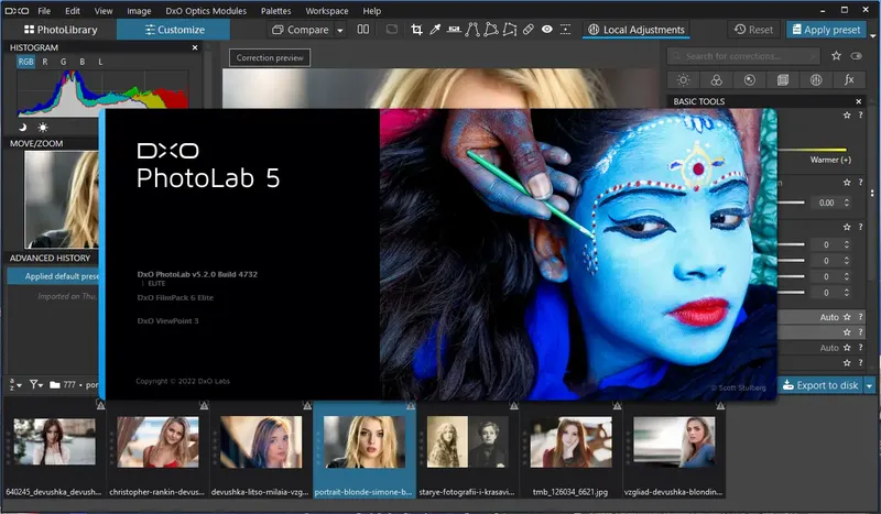Программный интерфейс DxO PhotoLab Elite 5.2.0 build 4732 RePack by KpoJIuK [Multi]