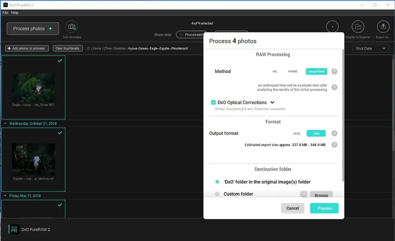 Программный интерфейс DxO PureRAW 2.2.0 build 1 (2022) PC RePack by KpoJIuK