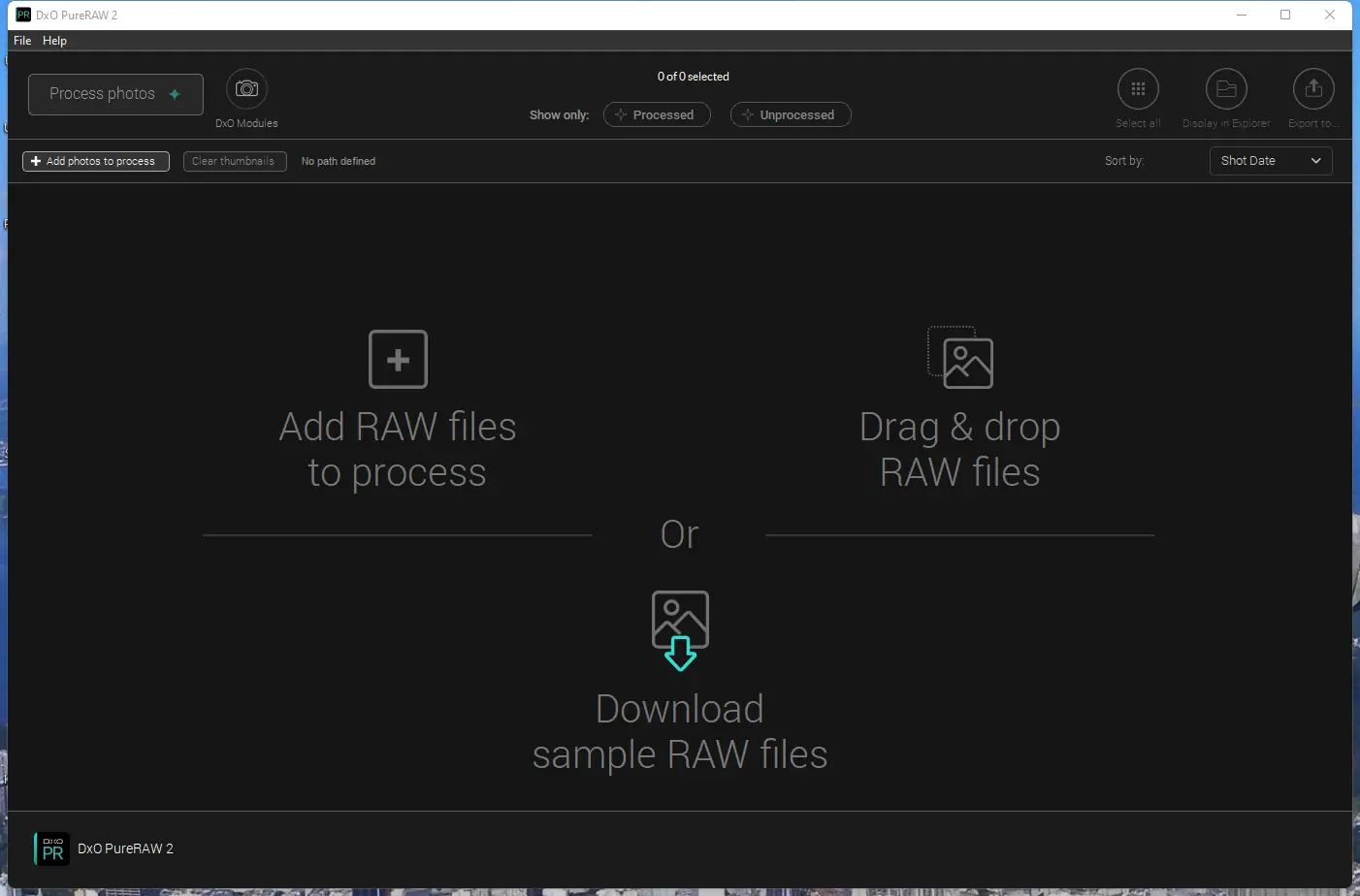 Программный интерфейс DxO PureRAW 2.3.0 build 6 RePack by KpoJIuK [Multi]