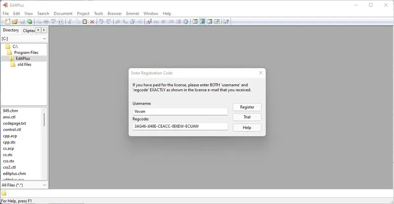Программный интерфейс EditPlus 5.6.0 build 4250 + EditPlus 5.6.0 patch 4328 [En]