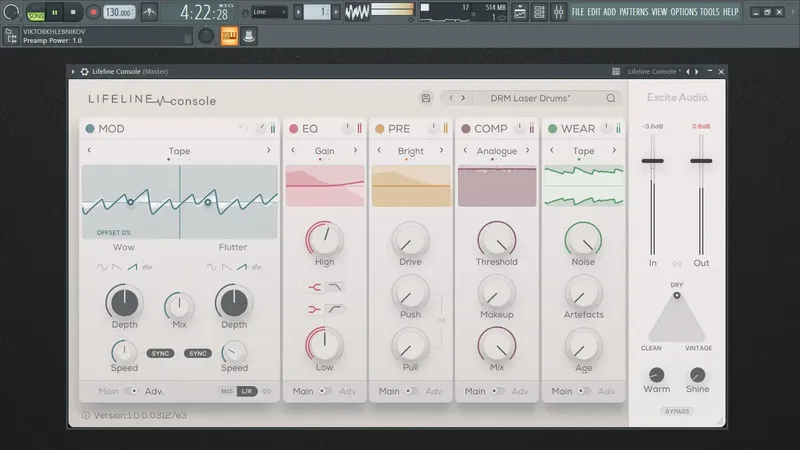 Программный интерфейс Excite Audio - Lifeline Console 1.0.0 Standalone, VST, VST 3 (x32 x64) [En]