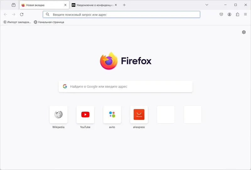 Программный интерфейс Firefox Browser 124.0.1 Portable by PortableApps [Ru]