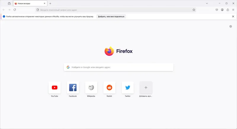 Программный интерфейс Firefox Browser 135.0.1 Portable by PortableApps [Ru]