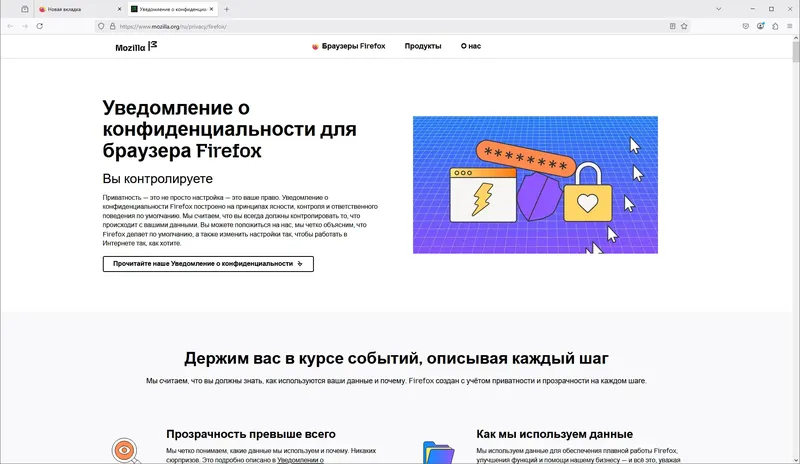 Программный интерфейс Firefox Browser 138.0.1 Portable by PortableApps [Ru]
