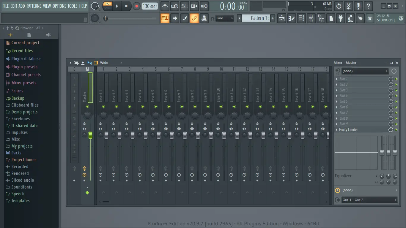 Программный интерфейс FL Studio Producer Edition 20.9.2 (Build 2963) RePack by Soul Storm [En