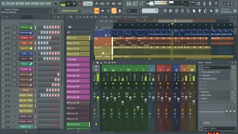 Программный интерфейс FL Studio Producer Edition 24.1.1.4285 - All Plugins Edition [Multi]