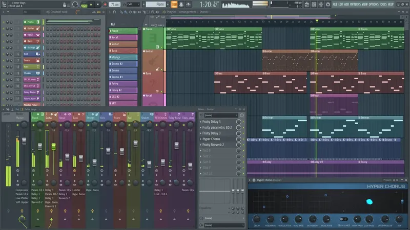 Программный интерфейс FL Studio Producer Edition 24.1.2.4394 - All Plugins Edition [Multi]