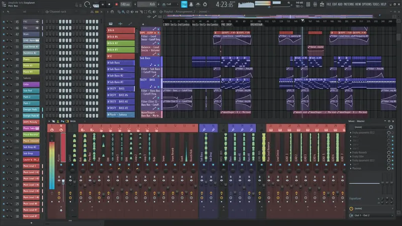 Программный интерфейс FL Studio Producer Edition 24.2.2.4597 - All Plugins Edition [Multi]