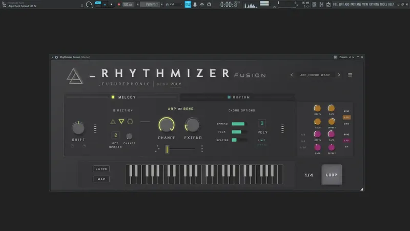 Программный интерфейс Futurephonic - Rhythmizer Fusion 1.0.2 CLAP, VSTi 3 (x64) RePack by TCD [En]