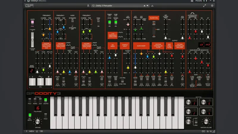 Программный интерфейс GForce - Oddity3 1.1.0 STANDALONE, VSTi, VSTi 3, AAX (x64) [En]