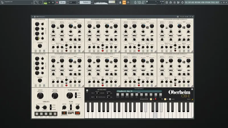 Программный интерфейс GForce Software Oberheim OB-E 2.1.1 Standalone, VSTi, VSTi3, AAX (x64)