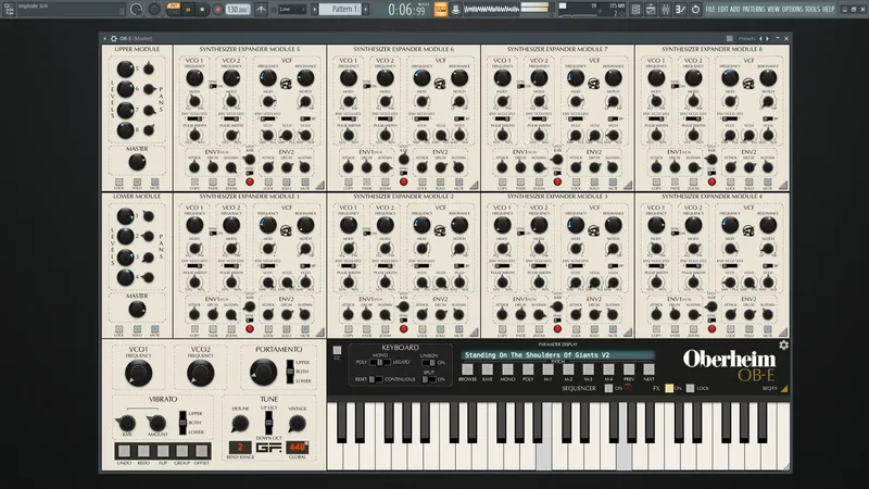 Программный интерфейс GForce Software Oberheim OB-E 2.5.0 Standalone, VSTi, VSTi 3, AAX (x64) [En]
