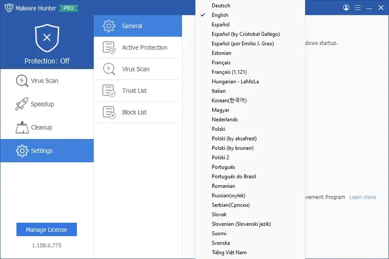 Программный интерфейс Glarysoft Malware Hunter PRO 1.166.0.784 Portable by FC Portables [Multi Ru]