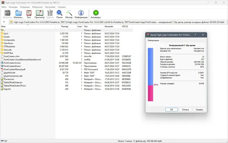 Программный интерфейс High-Logic FontCreator Professional 15.0.0.2993 Portable by 7997 [En]