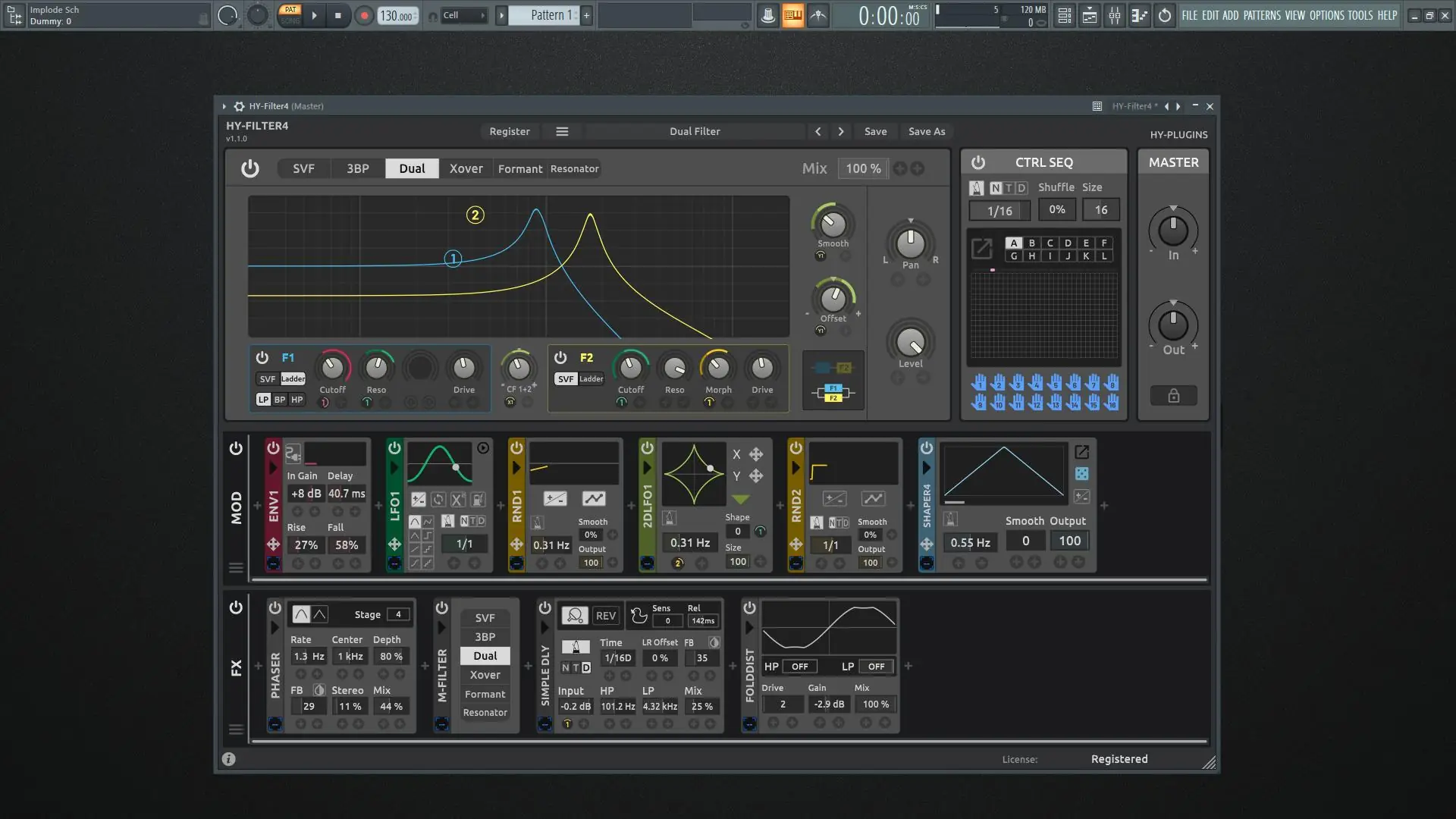 Программный интерфейс HY-Plugins - HY-Filter4 1.1.0 VST, VST3 (x86 x64) [En]